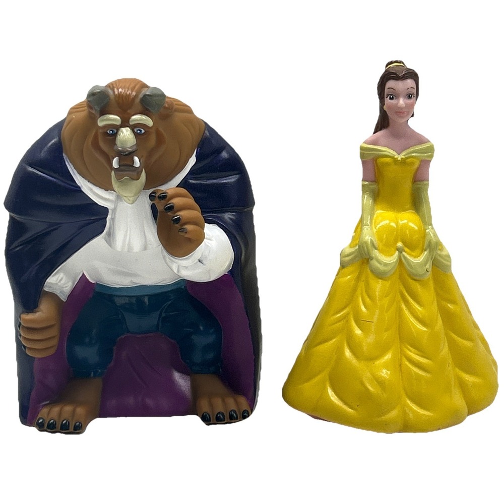 VTG Disney Princess Belle Beauty and The Beast Hand Puppet Figure Pizza Hut 1992